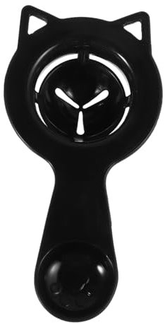 GLEAVI Cat Shaped Egg White Separator Kitchen Egg Gadget in Black, Pp Material Strainer Function and Dishwasher Safe Feature for Cooking and Baking