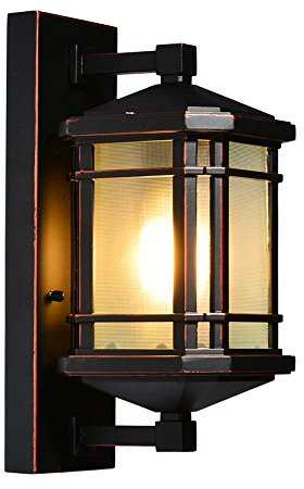 Cinestro Cinese da Parete Impermeabile per Esterno Giardino Giardino Gate Cortile visiva terrazza Balcone lampade a Parete Esterne in Alluminio in Metallo Lanterna di sconde murale di Villa di Lusso