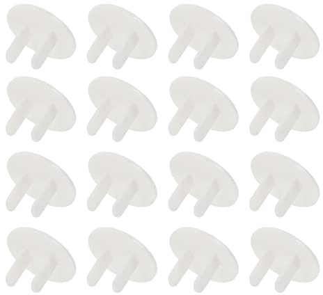FRCOLOR Cache-prises Murales de Sécurité Garçon et Filles, Lot de 50 Pièces, Plastique Solide, Protection Chocs Électriques, pour Chambre Bébé et Maison Sécurisée