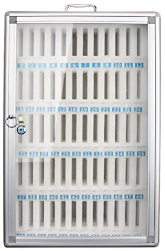 Mobile Phone Storage Box with Handle & Lock 60-Phone Capacity Security Locker for Restaurants Gift Idea for nizing & Safekeeping Devices