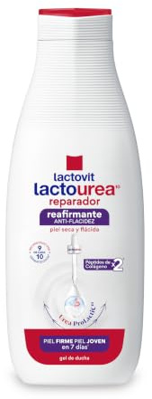 Lactovit - Gel de Baño Reafirmante Lactourea para Piel Seca, Acción Antiflacidez con Colágeno y Mejora de la Firmeza en 7 Días – 550 ml