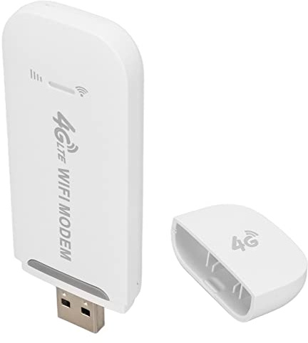 Sxhlseller Unlocked 4G LTE Portable WiFi Router, 150 Mbps Mobile Hotspot & USB Modem Dongle, Anslut Upp Till 10 Enheter, Plug and Play för Resor, Bil, Bärbara Datorer