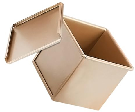 ROMISBABA Molde para Pan Antiadherente con Tapa Ajustada para Hornear y Conservar Pan Casero Elegante y Resistente de Cocina