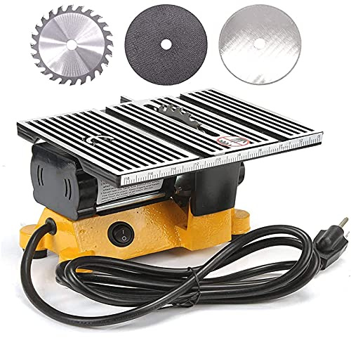 Mini Portable Table Saw for DIY Wooden Model Crafts Small Cutter for Cutting Metal, Tile, and Glass Portable Construction Table Saw