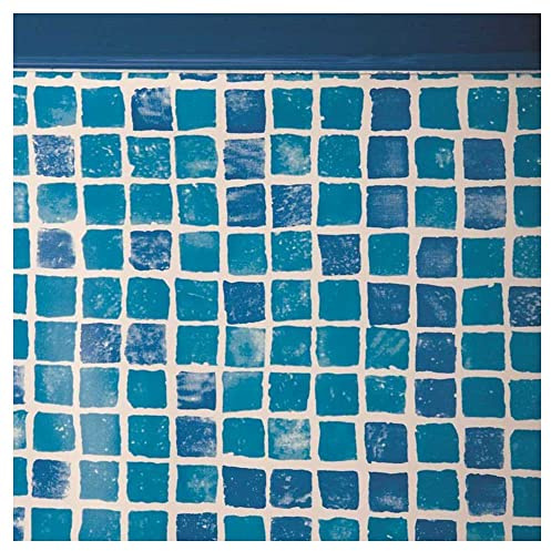 Gre FPROV917 -Liner per Piscine ovali, 915 x 470 x 132 cm (Lunghezza x Larghezza x Altezza), Sistema con aggancio, mosaicato