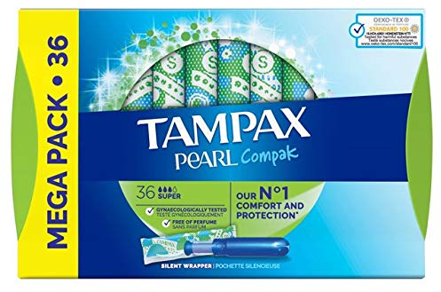Tampax Compak Pearl Super Tampons, 36 Stück