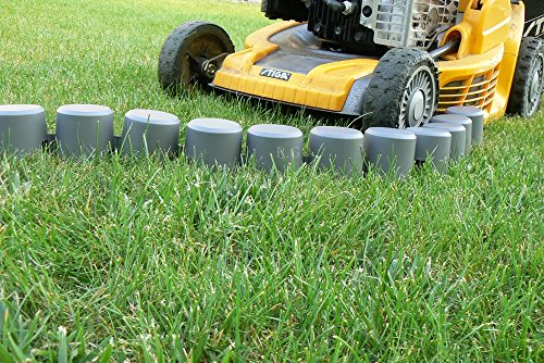 Palisade Rasenkante Beetumrandung Beeteinfassung 4,05m 3 Farben TOP (grau)