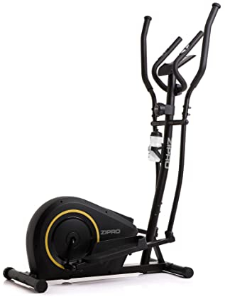 Zipro Crosstrainer Burn Gold, Ellipsentrainer bis zu 120 kg, Crosstrainer für Zuhause, Cardio Trainingsgerät, Exercise Machines, Heimtrainer, 8 Widerstandsstufen