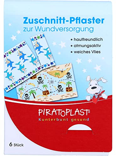 PIRATOPLAST Jungen Pflasterzuschnitt 6x10 cm 6 St