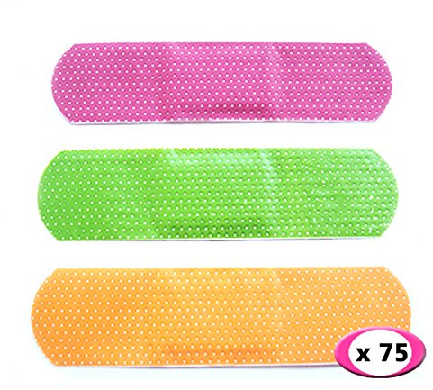 Latex Free, Breathable Neon Coloured Plasters - Fast Healing For Cuts, Wounds & Burns