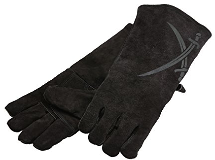 Rösle 13524 Grillhandschuhe Sansibar, 2-teilig, grau, 40,5 x 16 x 2 cm