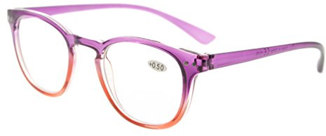 Eyekepper Bunte Damen Lesebrille, Elegantes Design, Leichter Rahmen, Feder-Scharniere – Stilvolle Farbverlaufs-Lesebrille für Frauen