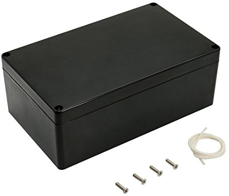 LeMotech ABS Plastic Electrical Project Case Power Junction Box, Project Box Black 7.87 x 4.72 x 2.95 inch (200 x 120 x 75 mm)