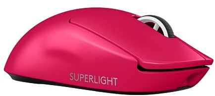 Logitech G PRO X SUPERLIGHT 2 LIGHTSPEED Ratón inalámbrico Gaming, Europa del Este Envases, 8K, ligero, 60g, HERO 2, 888 IPS, 44K DPI, 5 botones programables, USB-C, PC/Mac - Rosa