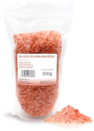 FRISAFRAN | Himalaya Salz Grob 500g | Rosa Kristallsalz Steinsalz grob | himalaya salz | Steinsalz | Natürliche | Feines Himalaya | Rosasalz | Feines Himalaya | Rosasalz | grobes salz für salzmühle