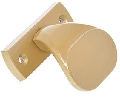 Aqbau® Türknopf f.Rahmentüren Aluminium Knopfdrücker Türknauf feststehend türknöpfe schiebetür griff knauf garagentor griff für Türen Tore Pforten (Gold)