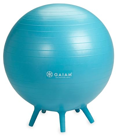 Gaiam Kids Stay-N-Play Bälle – Kinder-Schreibtischstuhl & Grundschule Klassenzimmer Sitzgelegenheiten, engagierte und aktive Sitzgelegenheit, Yoga-Ballstühle für Kinder im Alter von 5–11 Jahren, keine
