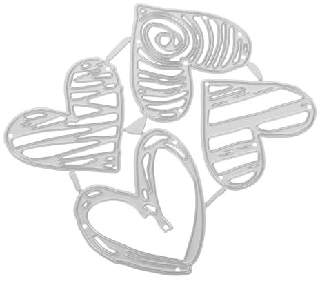 MAGICLULU 1 Satz Stanzform Handwerkliches Werkzeug Bastelbedarf Handwerk schneiden sterben Prägemappen Schneidwerkzeug Liebe Karte Lieferungen Sammelalbum DIY Kohlenstoffstahl