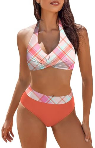 WILLBEST meerjungfrauenflosse String Tanga Damen badeshirt roter Bikini Badeanzug Damen bauchweg 46 Tankini Damen bauchweg mixkini Damen bade-Poncho badeanzüge Damen Beach Dress for Women sexy Biki