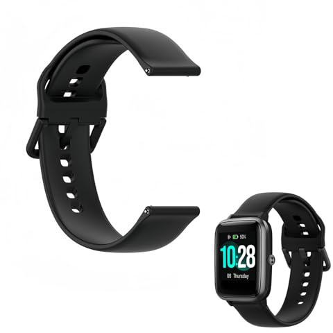 Joynine Bracelet Montre Connectée, Compatible avec ID205/ID205l/Xiaomi/Haylou LS01/Willful IP68/Noise Colorfit Pro2 et Autres Séries, 19 MM, Bracelet en Silicone