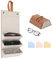 JRJRN Caja Guardar las Gafas Sol, 3 Ranuras Caja de Gafas Organizador, 3 Piezas de Paños de Limpieza de Microfibra, Caja Plegable Gafas para Hombre Mujer