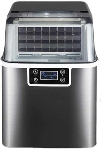 ELzEy Macchina for Il Ghiaccio Portatile Macchina for Il Ghiaccio Domestica Commerciale Macchina for Il Ghiaccio elettrica da Tavolo con Acqua in Bottiglia Manuale