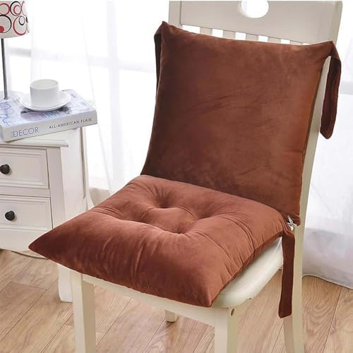 Cojines para Sillas con Respaldo 40x80 cm,Cojines para Sillas de Comedor con Correas de Sujeción ,Pack 1/2/4 Cojín Acolchado de Respaldo Bajo, Cojín Acolchado para Silla de Jardín(#2,40x80cm1pc)