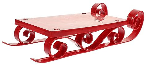 Alipis Weihnachtliche Tischschlittendekoration Roter Schlitten Für Weihnachtsbaum Hängeschmuck Festliche Für Partys Vielseitig Einsetzbar Schmuck Oder Fotorequisite Leicht