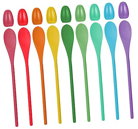 Yardwe 9 Sets Egg and Spoon Race Game Supplies for Outdoor Fun for Birthday Party Favors Family Gatherings and Activities Easy to Carry and Enjoy Random Color
