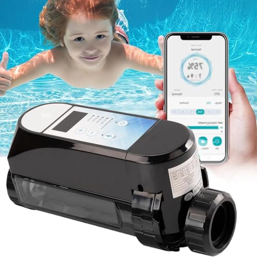Système de chloration de piscine d'eau salée intelligent, générateur de chlore d'eau salée avec contrôle intelligent par application, générateur de chlore au sel, chlorateur au sel électrolytique, Wi-