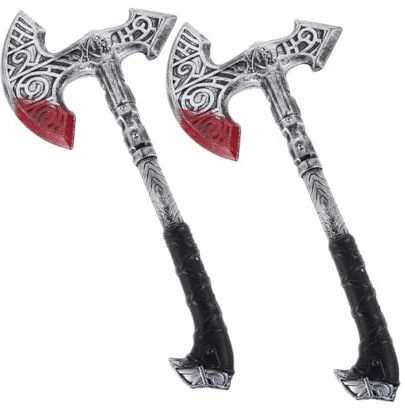 Ipetboom 2pezzi Vichinga in Plastica Decorazione Per Feste Medievale Accessorio Per Cosplay e Giochi Ruolo