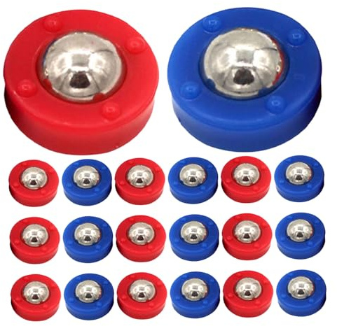 TOBBOMEY 30 Mini Rodillos para Tejo Discos De Mesa para Curling Rodillos De Repuesto para Curling Discos Deslizantes para Tejo De Mesa