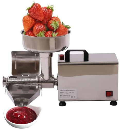 Electric Strainer Electric Food Strainer - 450W High Power Tomato Press & Fruit Mill, Food Grade Stainless Steel, Ideal for Homemade Sauces & Jams