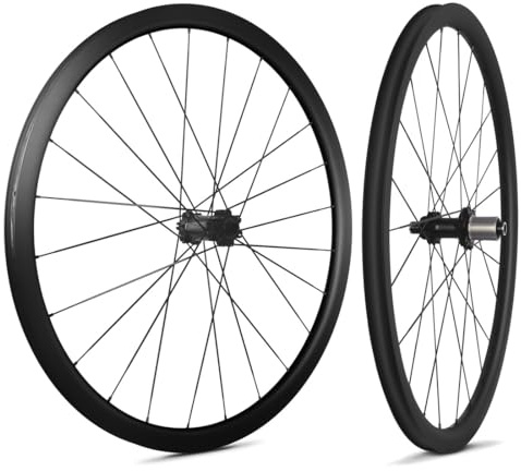 27,5/29 Kolfiber Mountainbikehjulset Skivbroms Boost MTB Hjul Genomgående Axel Fram 15 * 110mm Bak 12 * 148mm Ultralätt Fälg 24H Platta Ekrar, 7-12s HG Kassett(29'')