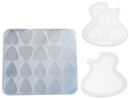 Healeved Epoxidharz Silikonform für Gitarrenplektren Selbstgemacht Bastelform Plektrum Gussform mit Langlebigem Material für Individuelle Plektrum Aufbewahrung Gestaltung