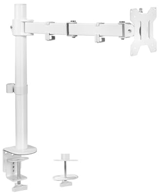Support de Bureau réglable Blanc for écran d'ordinateur de 38 Pouces