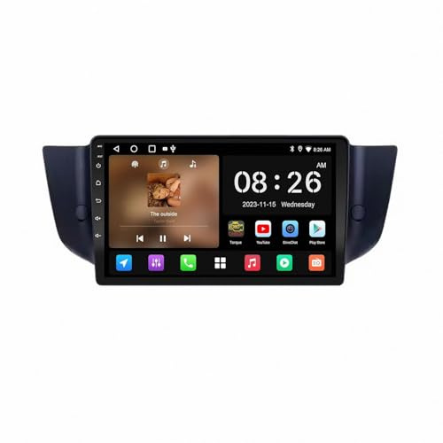 Bilnavigering för Hyundai Grand i10 2013-2018 Trådlös Bärbar Biluppspelningsskärm för Apple Carplay Och Android Auto, Backkamera, Spegellänk Bilspelare, 4 Kärna 4G＋64G