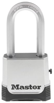 Master Lock M176XDLH Heavy Duty Outdoor Set Your Own Combination Lock, Silver, 1 Pack