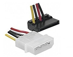 Adaptateur d'alimentation MOLEX vers SATA Coudé