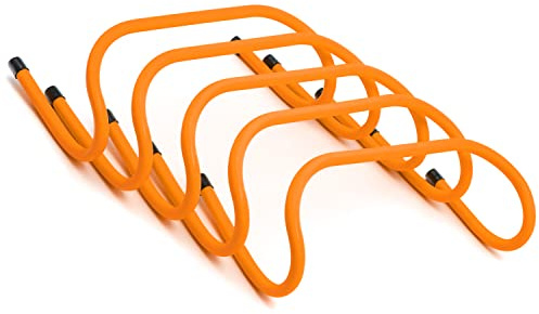 Trademark Innovations 6 Speed Training Hurdles (Set of 5, Orange)