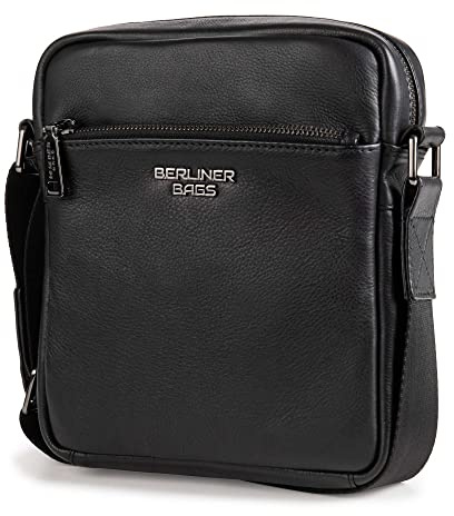 Berliner Bags Vintage Umhängetasche Tom, Schultertasche aus Leder, Männerhandtasche und Crossbody für Herren