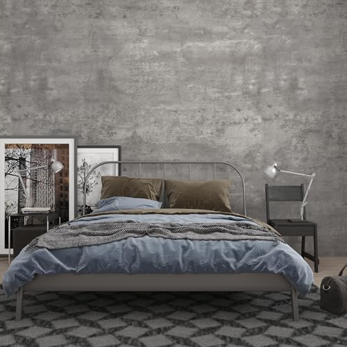 JSEVEM 60CM×9M Hellgrau Betonoptik Tapete Selbstklebend Klebefolie | 3d Effekt Tapeten Grau Tapete Selbstklebende Betontapete Matt Klebetapete Möbelaufkleber Wasserfest Wand Papier Möbelfolie