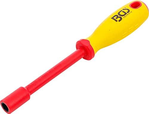 BGS 71090 | Cacciavite e chiave a bussola per elettricisti | esagonale | 10 mm | Lunghezza della lama 125 mm