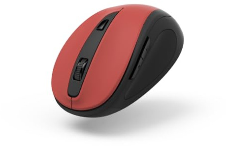 Hama ergonomische Funkmaus kabellos (6 Tasten, 2,4GHz, 800/1200/1600dpi, optische Maus kabellos, Wireless, Maus ergonomisch, Computermaus, für Laptop/PC/Notebook, Rechtshänder, USB-Empfänger) Sienna