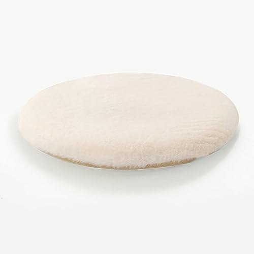Sitzkissen Stuhl Rund 30cm/40cm/35cm, Stuhlkissen 40x40 OPhne Bänder, Kurzfell Sitzpolster Stuhlauflagen Esszimmerstühle Rund, Gedächtnisschaum Waschbar Sitzkissen Esszimmerstuhl