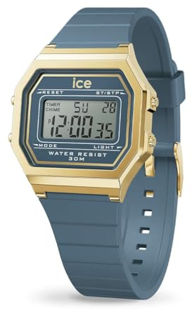 Ice-Watch - ICE digit retro Midnight blue - Blaue Damenuhr mit Plastikarmband - 022067 (Small)