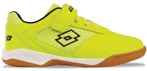 Lotto Unisex barn WHIZZER K sneakers, Fr Yellow Black, 25 EU