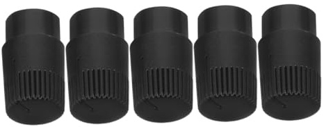 Schwarze Kunststoff Knopfkappe 12x20, 5mm für 6mm Potentiometer | Audio Equipment und Verstärker, Sichere Passform, Einfache Bedienung, Schlichtes Design, 5 Stück