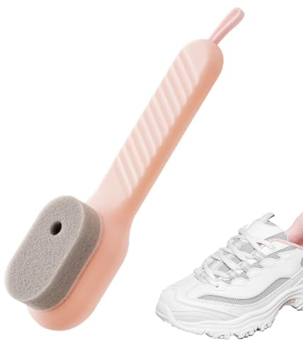 yupeuooe Schuhbürste, multifunktionaler Sneaker-Schrubber, Seifenspenderkopf, austauschbare Bürste für Schuhe, Stiefel, Sneaker, Ledertaschen, Möbel