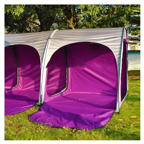 Fxiaobin Box Biciclette può Essere Giuntato Box Biciclette con Doppie Porte per 2-5 Biciclette Tettoia per Esterno Box Biciclette da Esterno,Purple